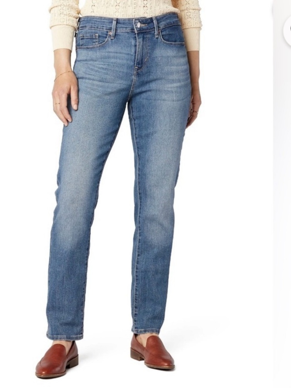 Levi's Vintage Straight Denim Jeans in Light Blue